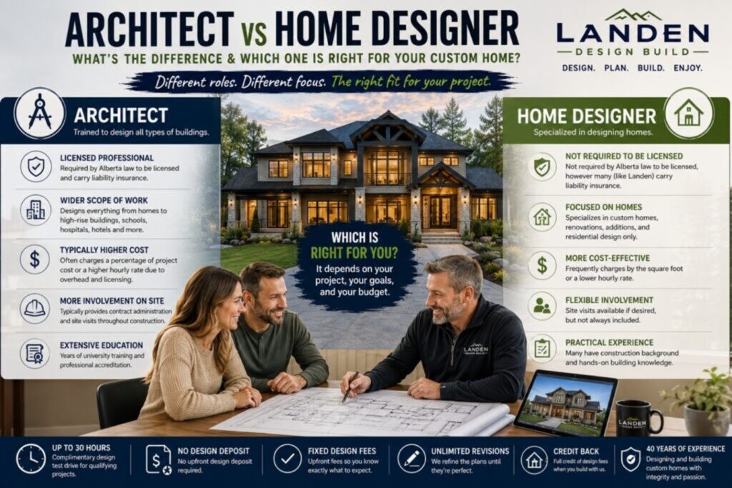 custom home plans and builder Calgary, Alberta